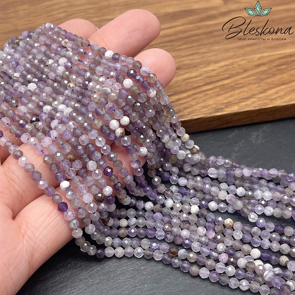 Аметист алмазная огранка №1 3 мм