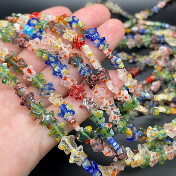 Муранское стекло  звезда 8 мм