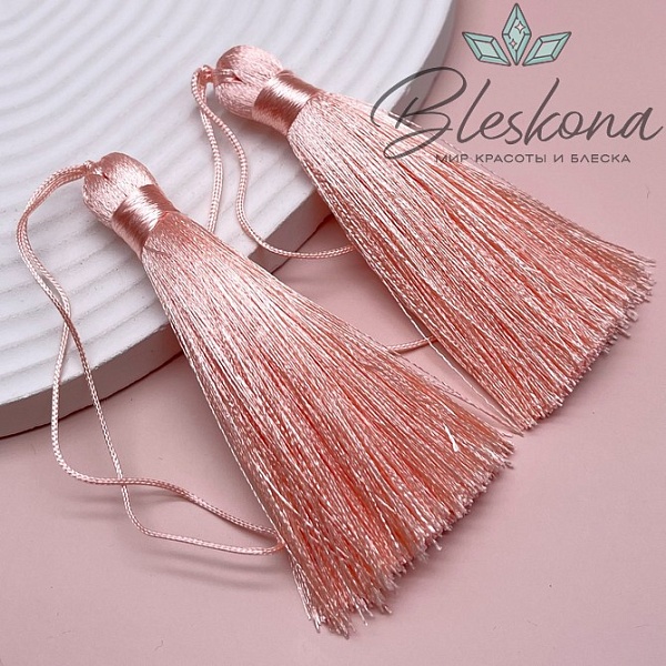 Кисть вискозный шелк Пудровая 8*1 см