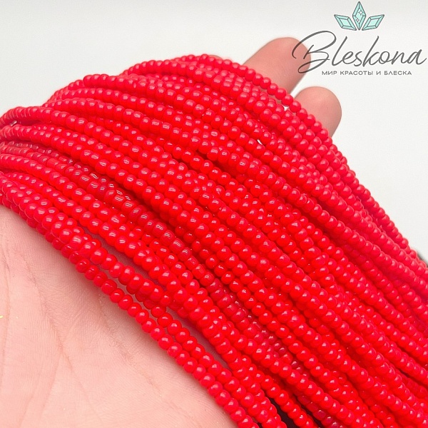 3,2*2,3 мм Бусины стекло рондель красные