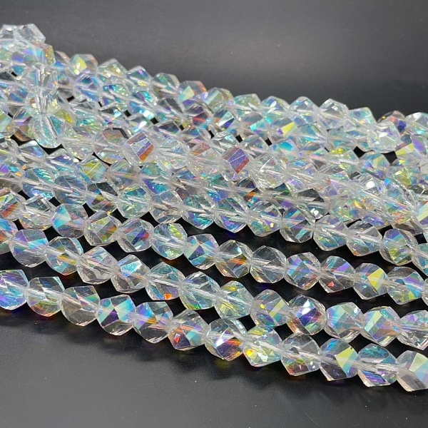 9 мм Стекло Lux, многоугольник, цвет AB