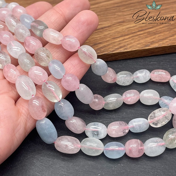 Морганит галтовка 7,5-8,5мм 