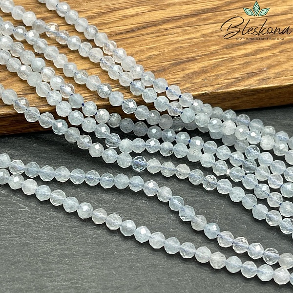 3,5 мм Аквамарин микроогранка №4