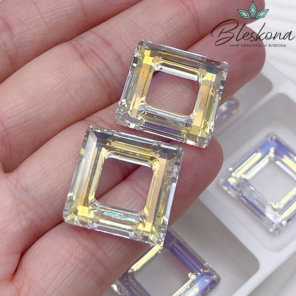 4439 Square Ring 20 мм Crystal AB