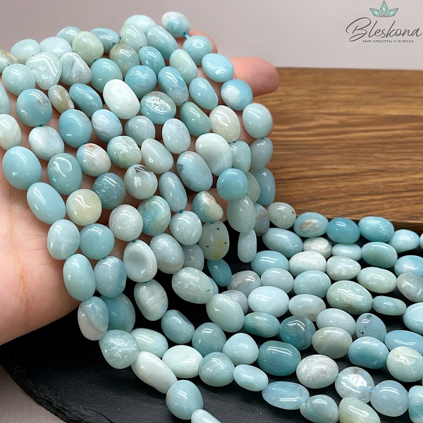 Амазонит галтовка №2 10-14 мм