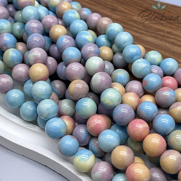 Радужный Агат  микс 12 мм (имитация)