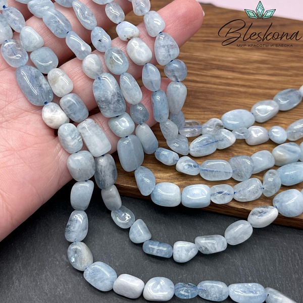  Аквамарин галтовка 8-12 мм