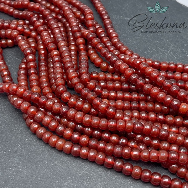 Сердолик рондель 6*4,5 мм