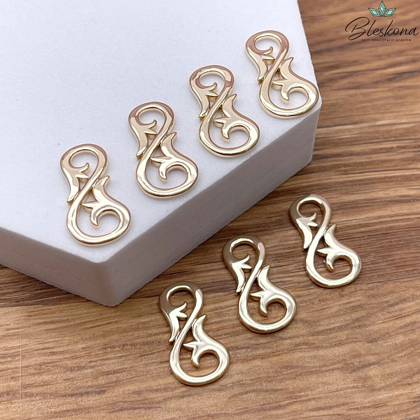 18*10 мм Цвет золото, Коннектор Этно №14