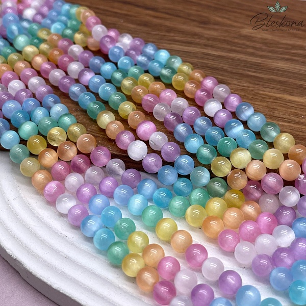 Селенит микс (тонированный) 6,5 мм №1