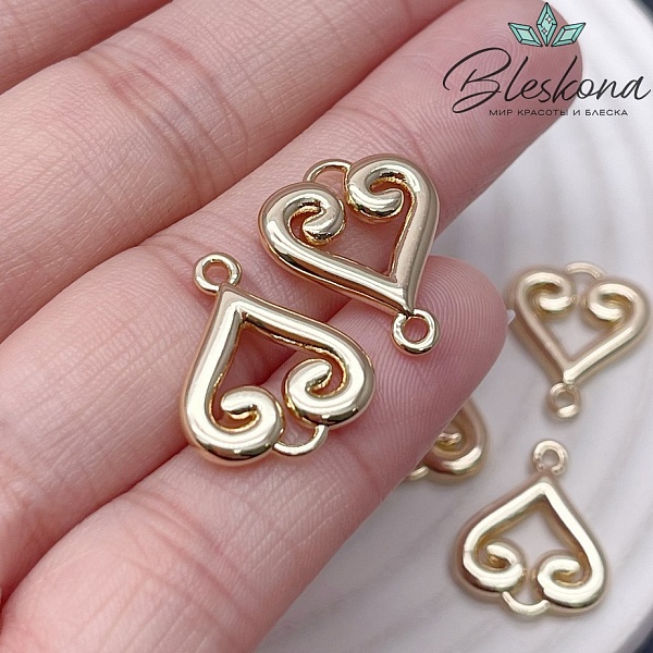 18*15 мм Цвет золото, Коннектор Этно №3