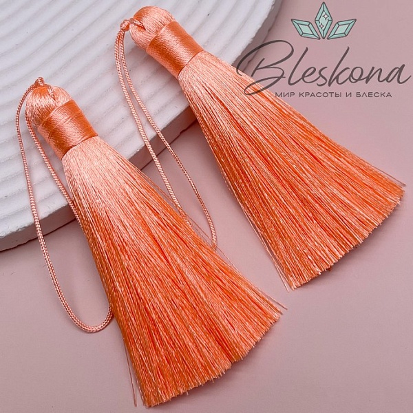 Кисть вискозный шелк Персиковая 8*1 см