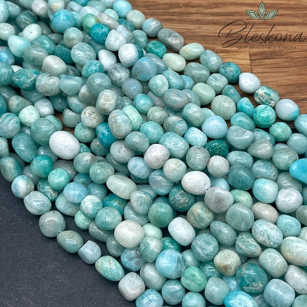 Амазонит галтовка 8-11 мм