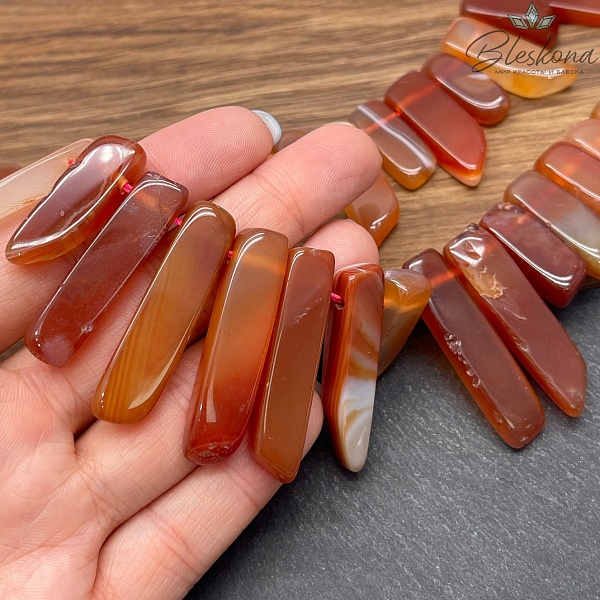 Сердолик бруски (16-48)*(8-10) мм 