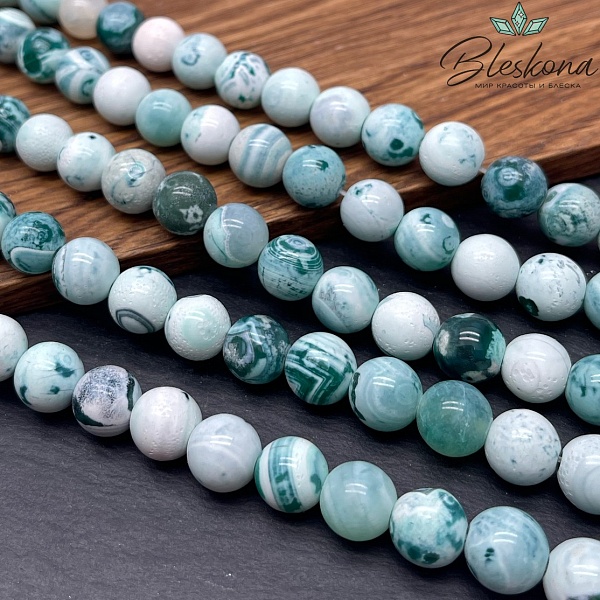 Агат с узором №9 10 мм