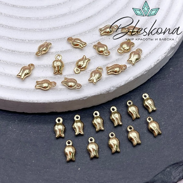 7,8*4,4 мм Цвет золото, Подвеска бутон