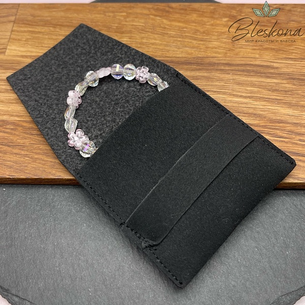 Мешочек- Конверт бархат Черный 7 см 