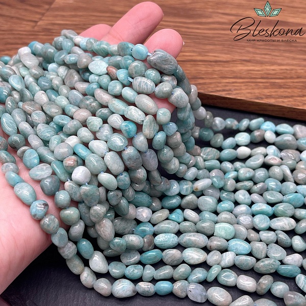 Амазонит галтовка (7-9)*(6-7) мм