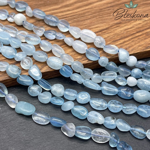 Аквамарин галтовка №2 6-8 мм