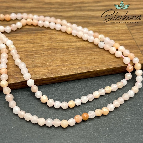 ⌀4мм Авантюрин коричневый микроогранка