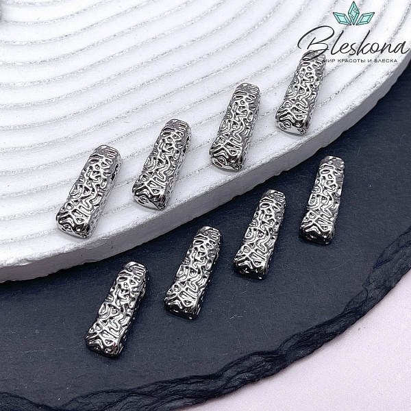 18,8*7,3 мм Цвет серебро, Подвеска фактурная 