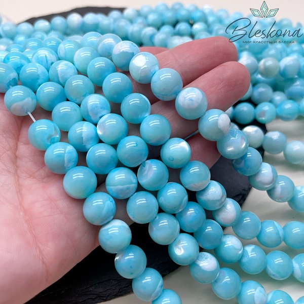Перламутр голубой 10 мм