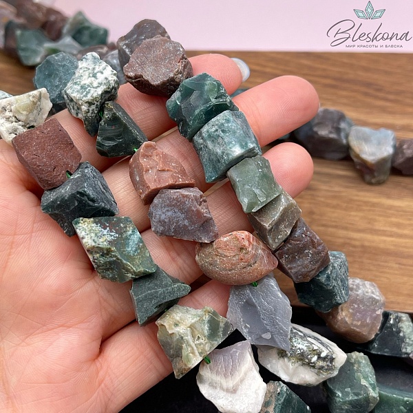 Агат индийский куски (11-19)*(9-15) мм