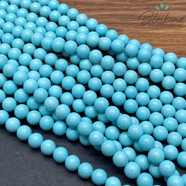 Оникс голубой (имитация) 8 мм 