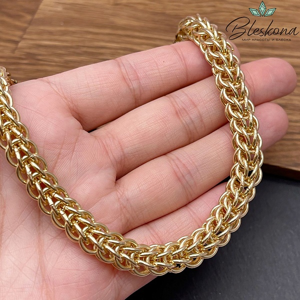 Цепь №126-1 цвет золото 9 мм