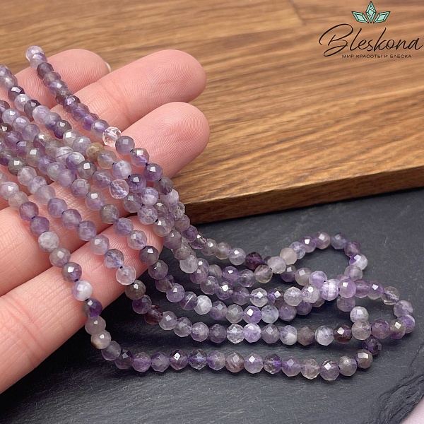 Аметист алмазная огранка №1 4 мм