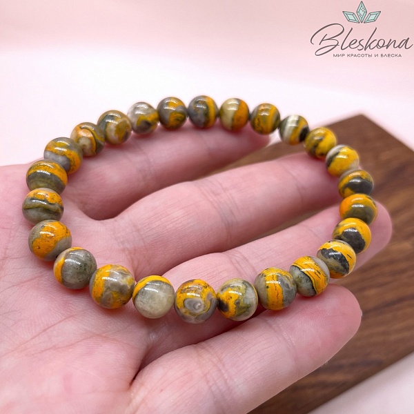 Агат индонезийский 8 мм сет 18 см