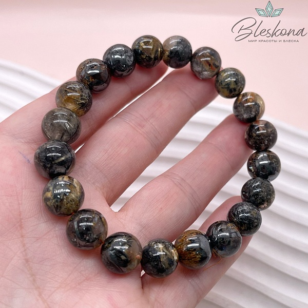  Кварц Рутиловый с включениями титана 10,5 мм сет 18 см