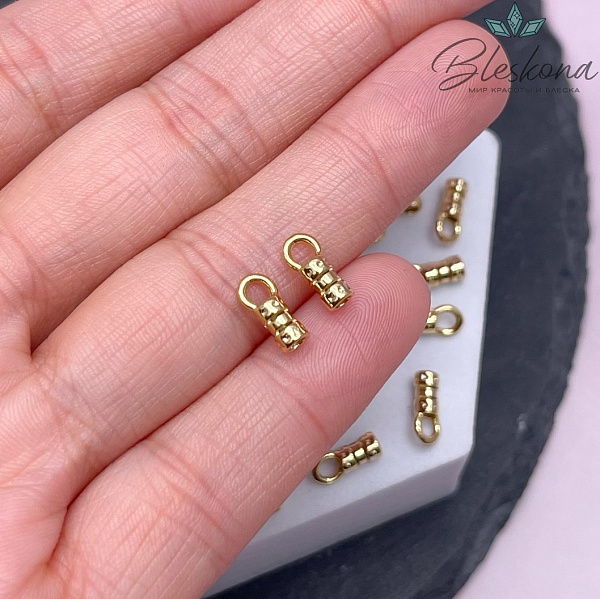 9*3 мм Цвет золото, Концевик для шнура