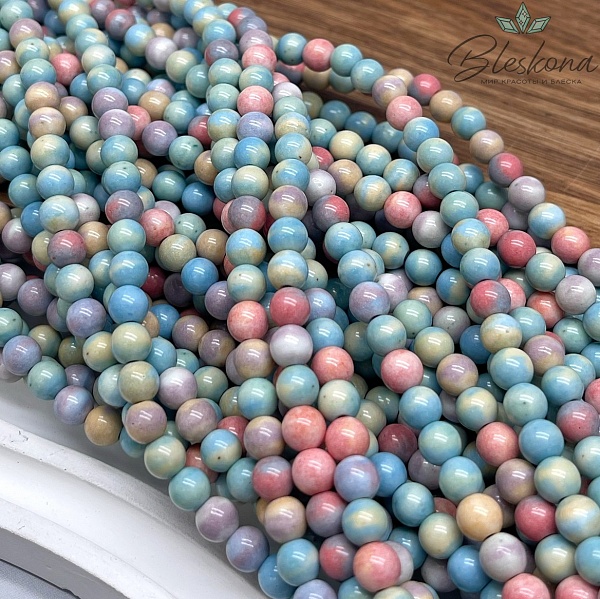 Радужный Агат  микс 6 мм (имитация)