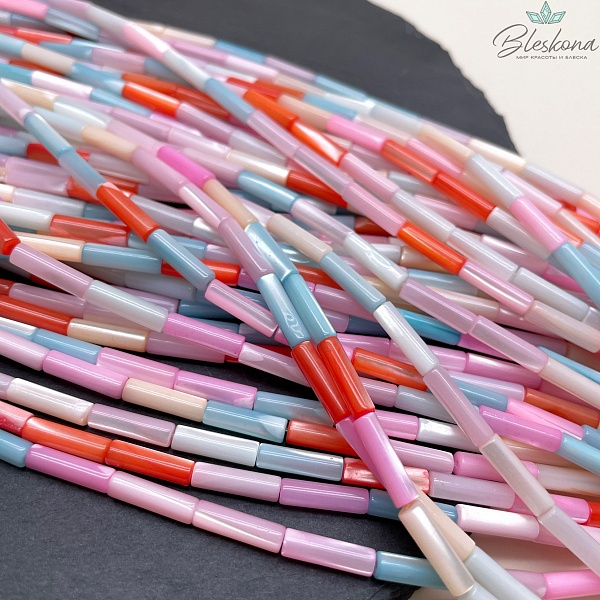 Перламутр микс трубочки 13*4 мм