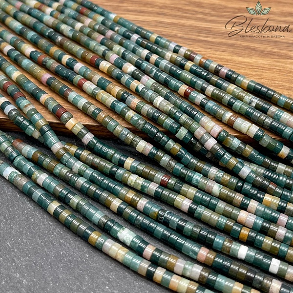 Агат индиский диски 4*2 мм