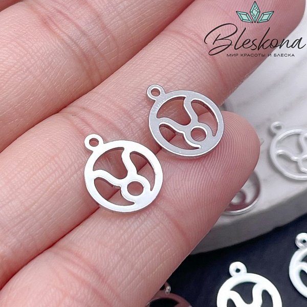 13*11 мм Цвет серебро, Подвеска Телец