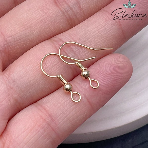 18мм Цвет золото, Швензы крючок №123 Люкс