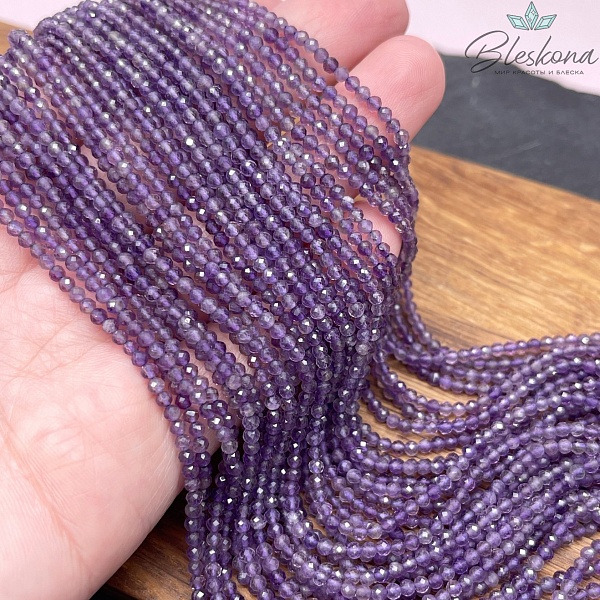 Аметист алмазная огранка №4 2,5 мм