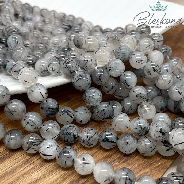 Кварц Рутиловый Турмалиновый №5 10 мм