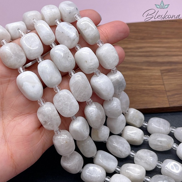 Лунный камень галтовка (14-17)*(10-13) мм