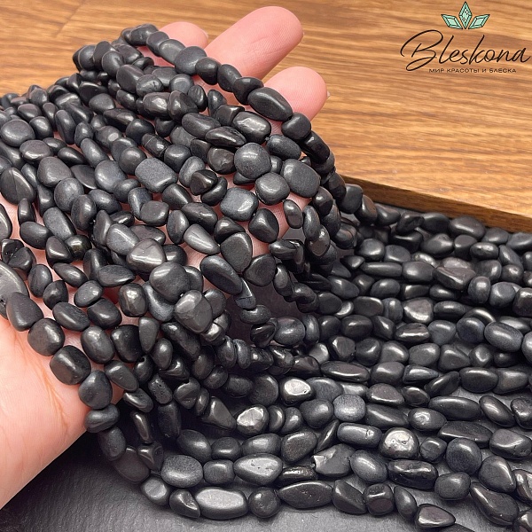 Шунгит галтовка (4-8)*(5-6) мм