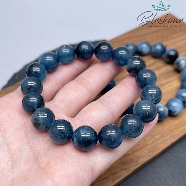 Аквамарин "дикий" 12,5 мм сет №3 20 см 