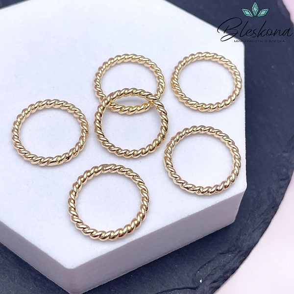 Соединительный элемент, Цвет золото 18,8 мм