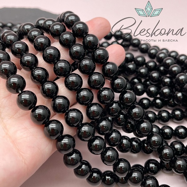 Обсидиан черный 10,5 мм