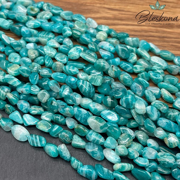 Амазонит галтовка (5-11)*(6-7) мм
