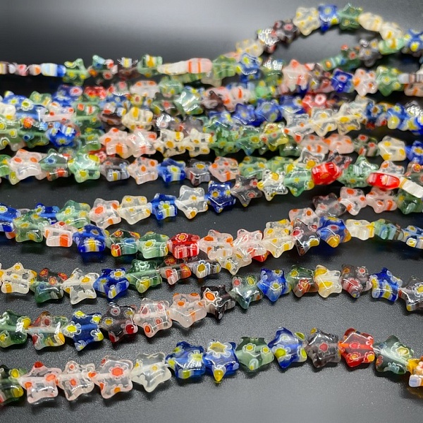 Муранское стекло  звезда 8 мм