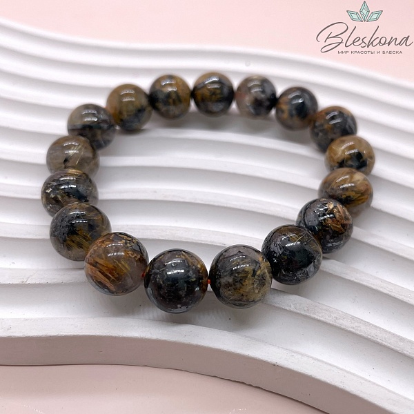  Кварц Рутиловый с включениями титана 12 мм сет 18 см