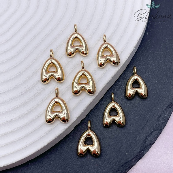 18 мм, Цвет золото, Буква объемная А