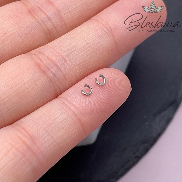 3*0,6 мм Цвет серебро, Колечки разъемные уп. 1 гр